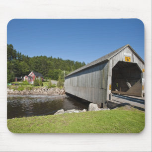 Tapis De Souris Pont couvert de la rivière Irish, St. Martins, Nou