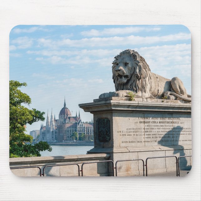 Tapis De Souris Pont de Chaîne Szechenyi et Parlement de Budapest (Devant)