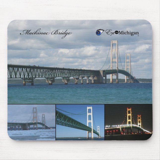 Tapis De Souris Pont de Mackinac - Michigan (Devant)