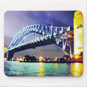Tapis De Souris pont du port de sydney, nuit