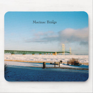 Tapis De Souris Pont Mackinac mousepac hiver