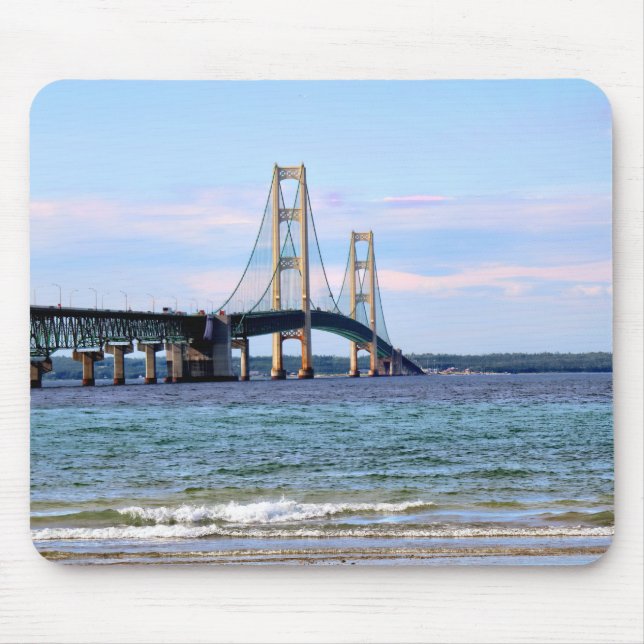 Tapis De Souris Pont Mackinaw Mousepad (Devant)