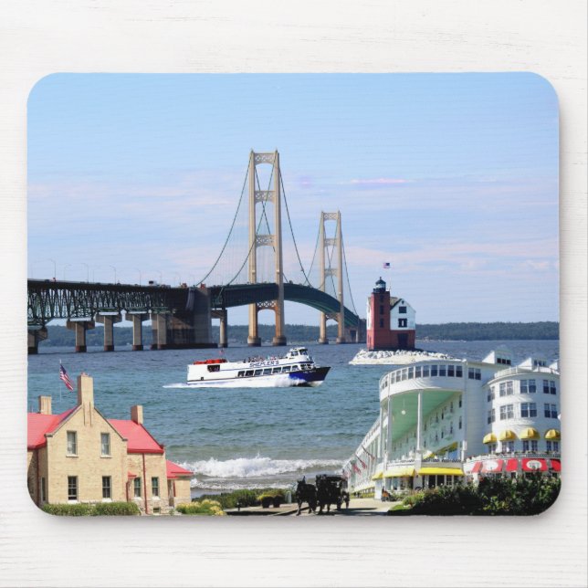 Tapis De Souris Pont Mackinaw Mousepad (Devant)