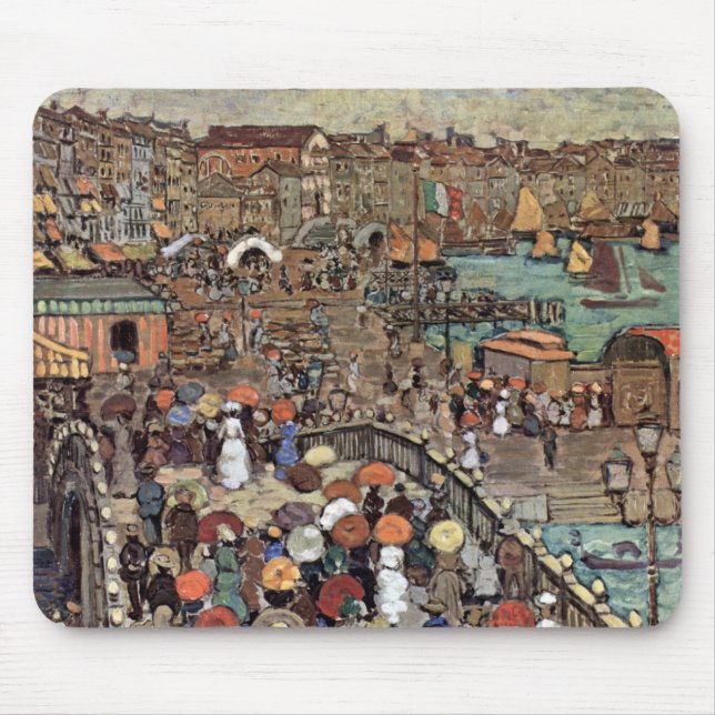 Tapis De Souris Ponte Della Paglia, Venise par Maurice Prendergast (Devant)