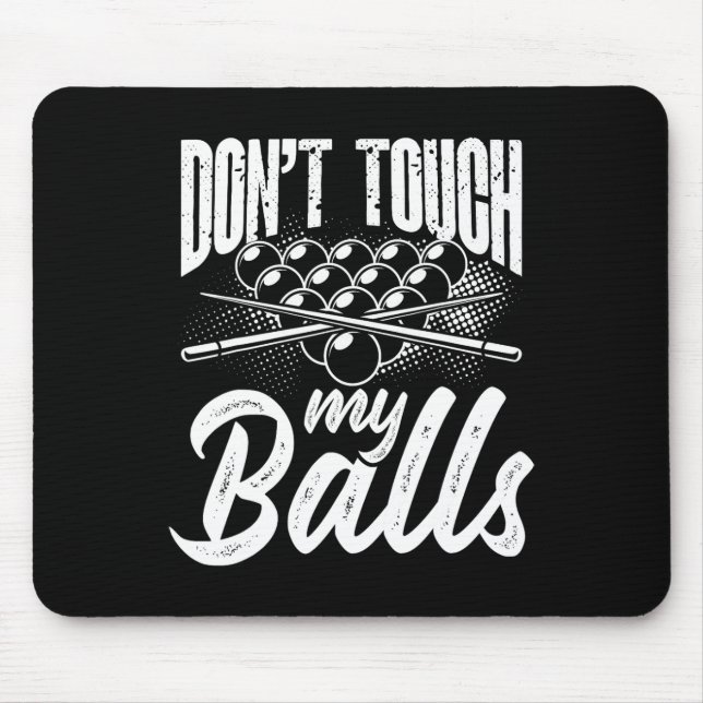 Tapis De Souris Pool Billard Joueur Snooker Cue 8 Ll Expert 1 (Devant)