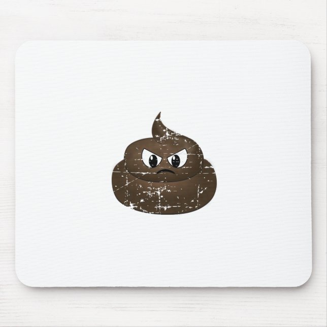 Tapis De Souris Poop de dessin en colère (Devant)