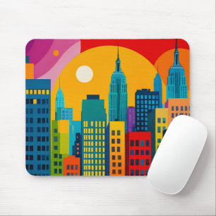 Tapis De Souris Pop Art de New York