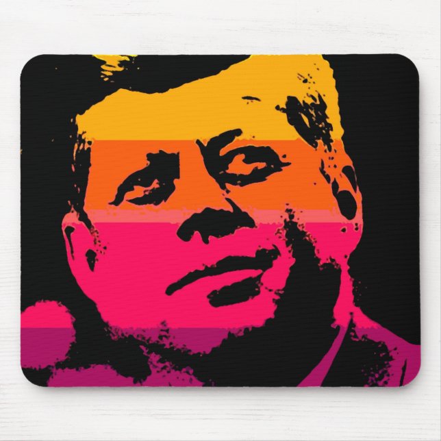 Tapis De Souris Pop Art Jack JFK John F. Kennedy (Devant)