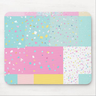 Tapis De Souris Pop Cute Patchwork Terrazzo Motif