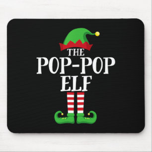 Tapis De Souris Pop-pop Elf Matching Family Group Christmas Party