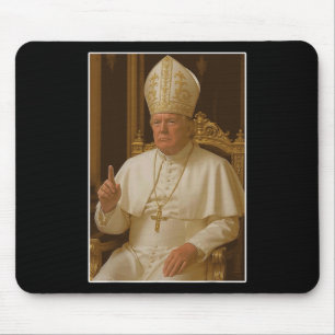 Tapis De Souris Popo Trump Église du Vatican Pape Trump Drôle Chri