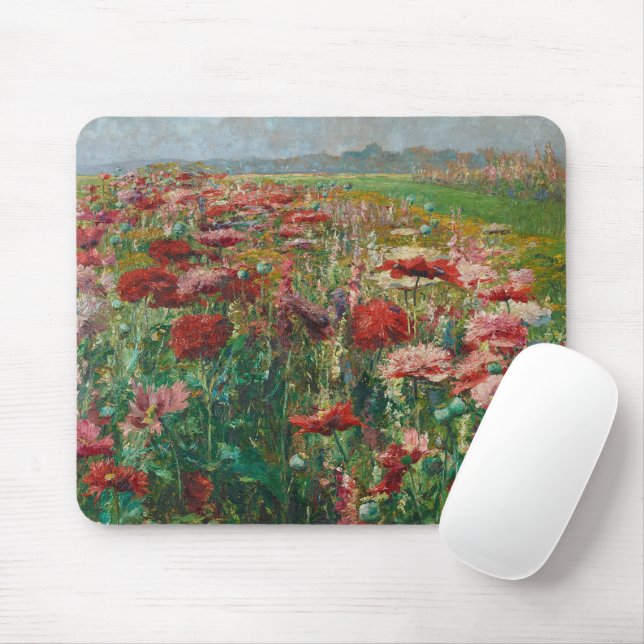 Tapis De Souris Poppies florissantes | Olga Wisinger-Florian (Avec souris)