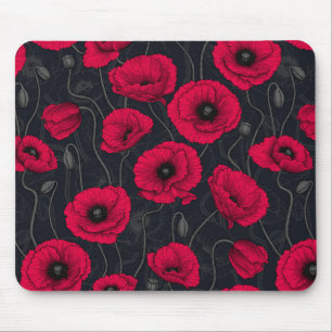 Tapis De Souris Poppies rouges