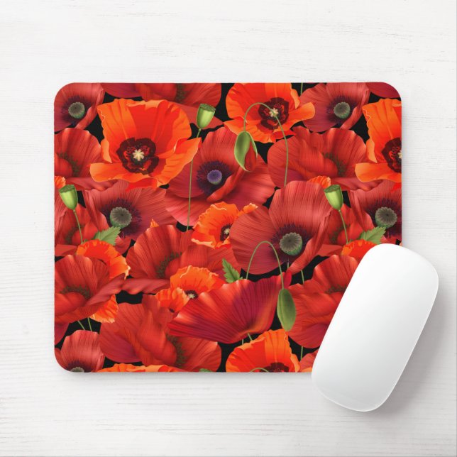 Tapis De Souris Poppy (Avec souris)