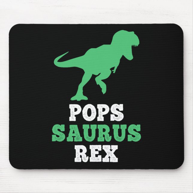 Tapis De Souris Pops-saurus Rex Dino Dinosaure Drôle Popssaurus  (Devant)