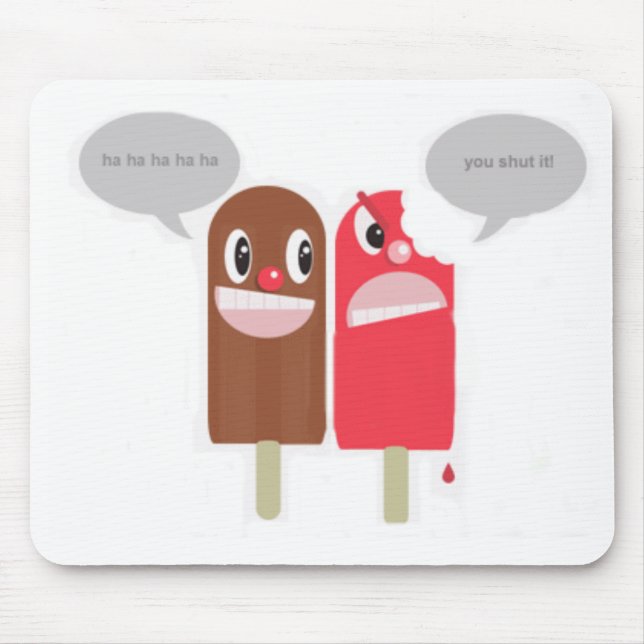 Tapis De Souris popsicle drôle (Devant)