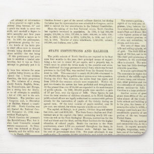 Tapis De Souris Population américaine par altitude, 1880-1890