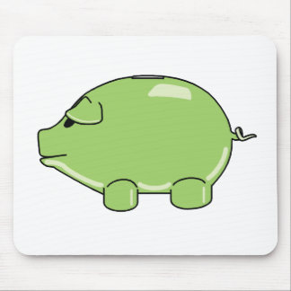 Tapis De Souris Porc vert Mousepad