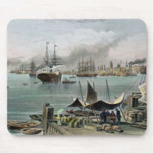 Tapis De Souris Port de la Nouvelle-Orléans, gravé par D.G.