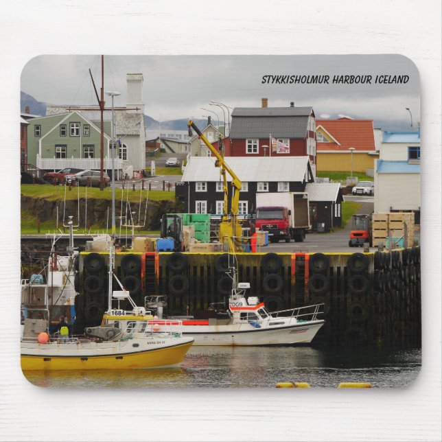 Tapis De Souris Port de Stykisholmur Islande Mousepad (Devant)