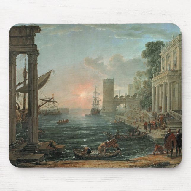 Tapis De Souris Port maritime avec l'embarquement (Devant)