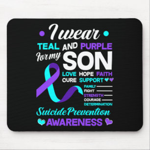 Tapis De Souris Porter Turquoise Et Violet Pour Mon Fils Préventio