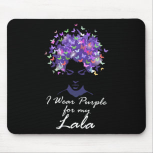 Tapis De Souris Porter Violet Pour Ma Mère Lala Soutien Alzheimerh