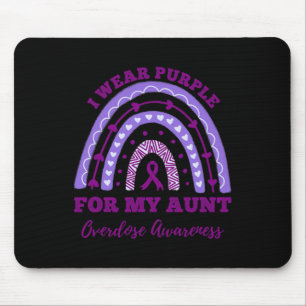 Tapis De Souris Porter Violet pour ma tante Surdose Sensibilisatio