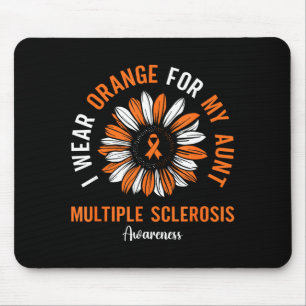 Tapis De Souris Portez orange pour la sensibilisation à la scléros