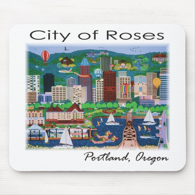Tapis De Souris Portland~ La ville des Roses (Devant)