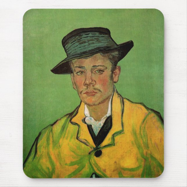 Tapis De Souris Portrait d'Armand Roulin par Vincent van Gogh (Devant)