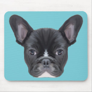 Tapis De Souris Portrait d'art de Bulldog en France