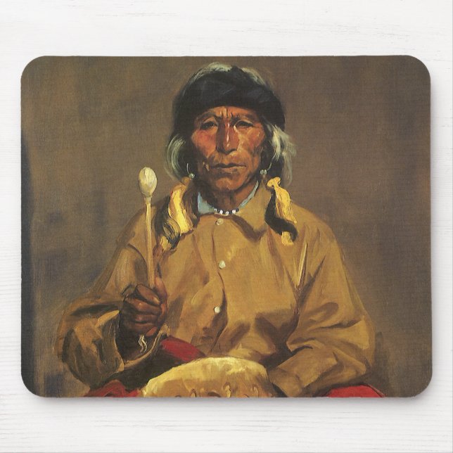 Tapis De Souris Portrait de Dieguito Roybal par Robert Henri (Devant)