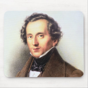 Tapis De Souris Portrait de Felix Mendelssohn (1809-47) (litho)
