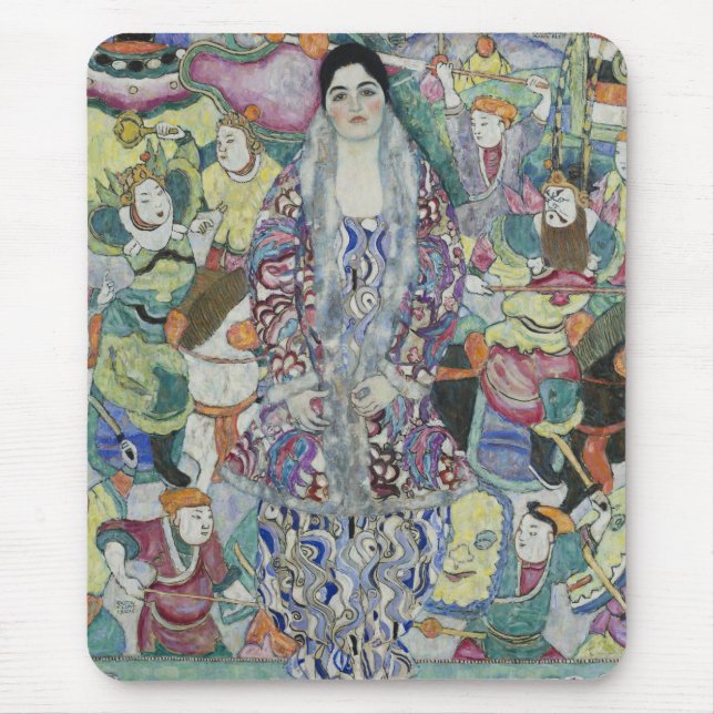 Tapis De Souris Portrait de Friederike Maria Beer par Gustav Klimt (Devant)