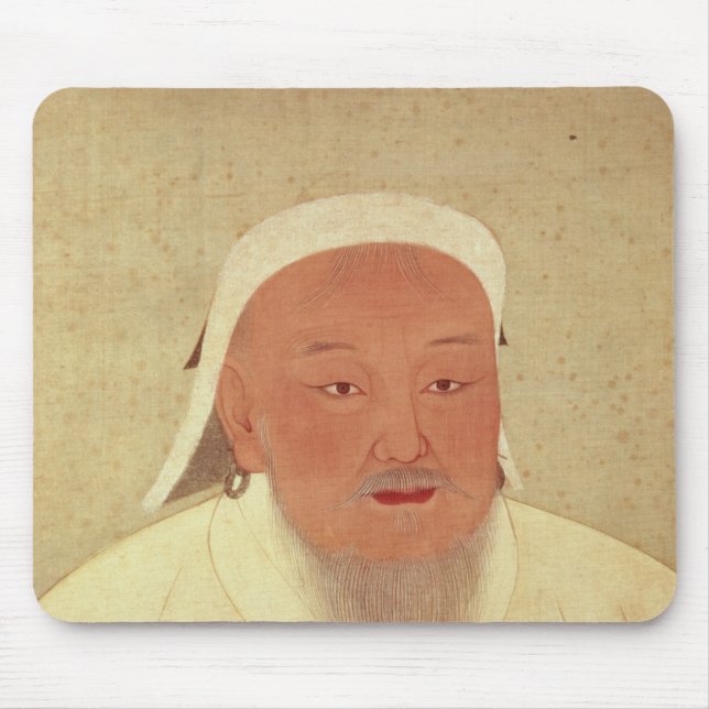 Tapis De Souris Portrait de Genghis Khan, mongole Khan (Devant)