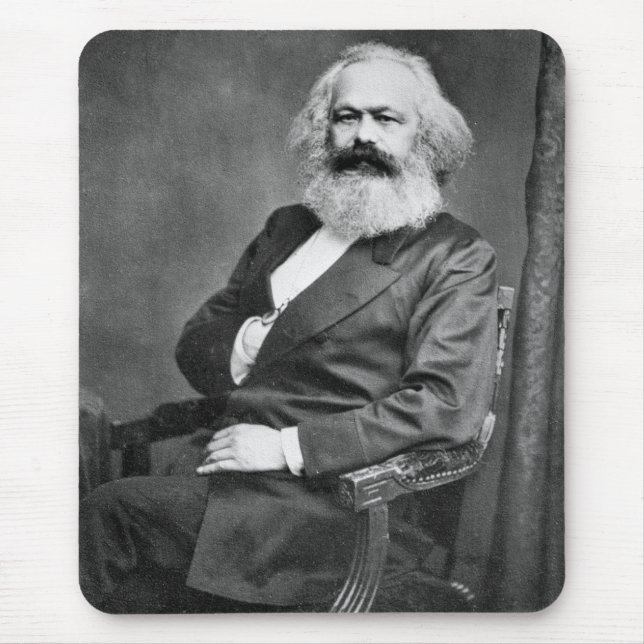 Tapis De Souris Portrait de Karl Marx (Fondateur du marxisme) (Devant)