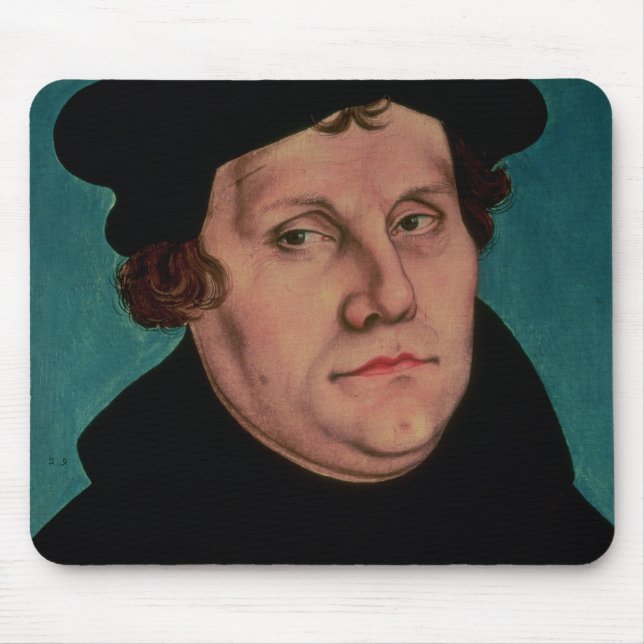 Tapis De Souris Portrait de Martin Luther, 1529 (Devant)