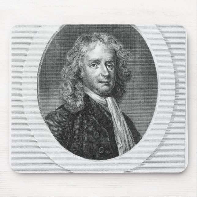 Tapis De Souris Portrait de monsieur Isaac Newton (Devant)
