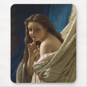 Tapis De Souris Portrait d'une jeune femme merveilleusement flirté