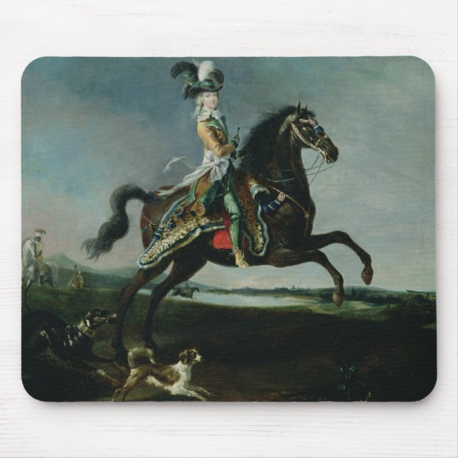 Tapis De Souris Portrait équestre de Marie-Antoinette (Devant)