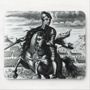 Tapis De Souris Portrait équestre d'Oliver Cromwell