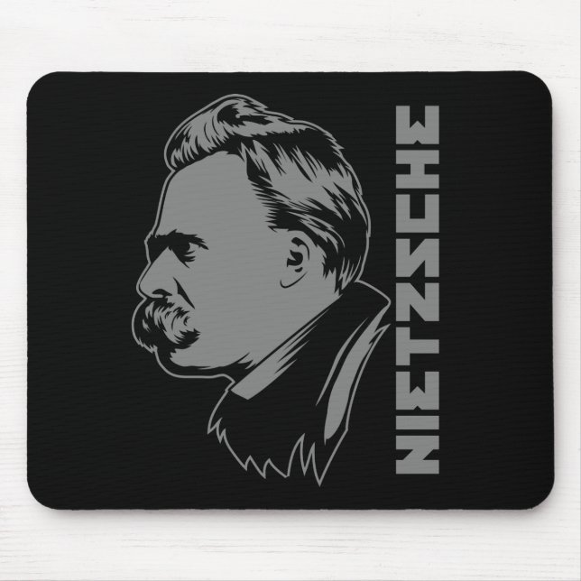 Tapis De Souris Portrait Mousepad de Frederich Nietzsche (Devant)