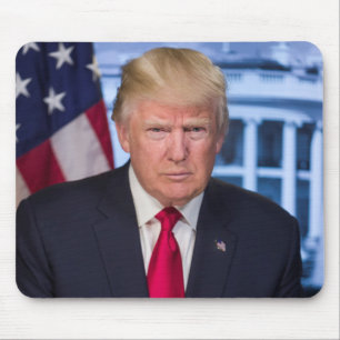 Tapis De Souris Portrait officiel de Donald Trump à la présidence