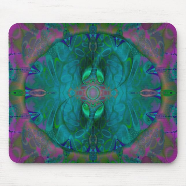 Tapis De Souris Ports Silken Abstrait psychédélique (Devant)