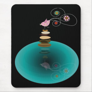 Tapis De Souris pose de yoga, pose d'une jambe
