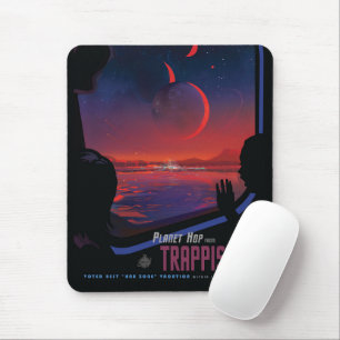 Tapis De Souris Poster de l'espace rétro - Les spectateurs observe