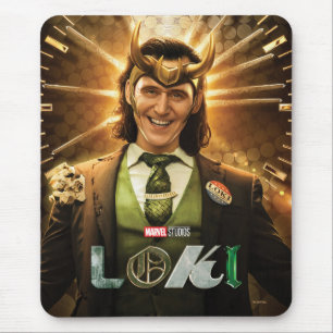 Tapis De Souris Poster du président Loki TVA