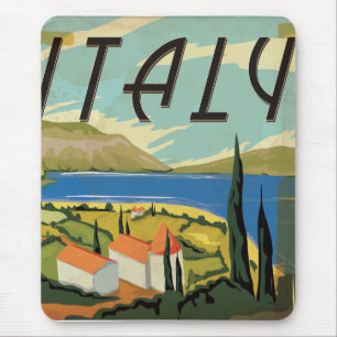 Tapis De Souris Poster italien vintage