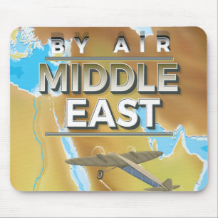 Tapis De Souris Poster vintage Moyen-Orient Travel